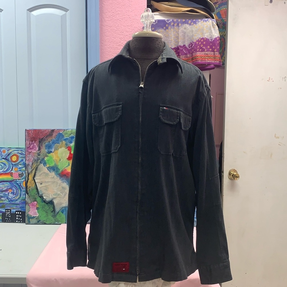 Tommy Hilfiger grey light jacket size L in great condition.